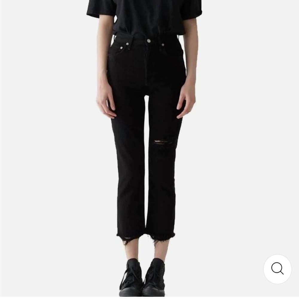 AGOLDE Riley distressed crop jeans 26